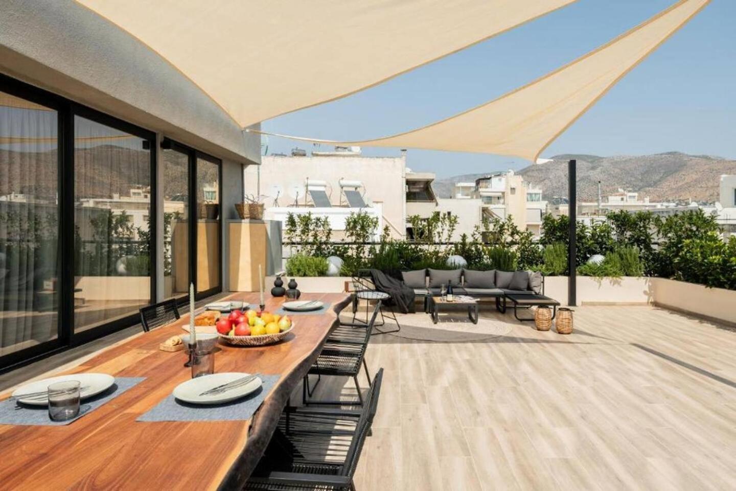 5Bd Luxury Penthouse With Sea View Leilighet Athen Eksteriør bilde