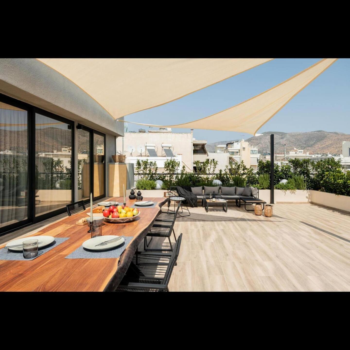 5Bd Luxury Penthouse With Sea View Leilighet Athen Eksteriør bilde