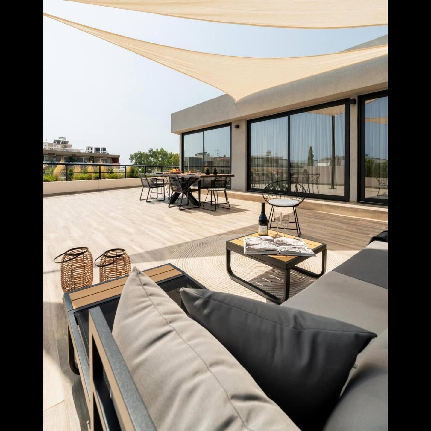 5Bd Luxury Penthouse With Sea View Leilighet Athen Eksteriør bilde